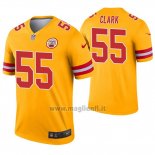 Maglia NFL Legend Kansas City Chiefs 55 Frank Clark Inverted Or