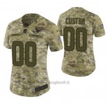 Maglia NFL Limited Donna Houston Texans Personalizzate 2018 Salute To Service Verde