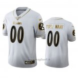 Maglia NFL Limited Pittsburgh Steelers Personalizzate Golden Edition Bianco