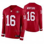 Maglia NFL Therma Manica Lunga San Francisco 49ers Joe Montana Rosso