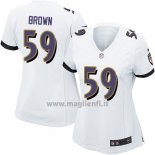 Maglia NFL Game Donna Baltimore Ravens Brown Bianco