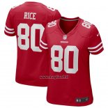 Maglia NFL Game Donna San Francisco 49ers Jerry Rice Retired Rosso