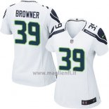 Maglia NFL Game Donna Seattle Seahawks Browner Bianco
