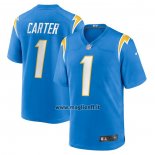 Maglia NFL Game Los Angeles Chargers Deandre Carter Home Blu