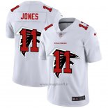 Maglia NFL Limited Atlanta Falcons Jones Logo Dual Overlap Bianco