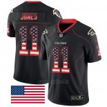 Maglia NFL Limited Atlanta Falcons Jones Rush USA Flag Nero