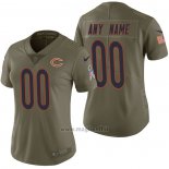 Maglia NFL Limited Donna Chicago Bears Personalizzate 2017 Salute To Service Verde
