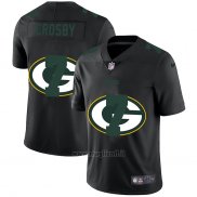 Maglia NFL Limited Green Bay Packers Crosby Logo Dual Overlap Nero