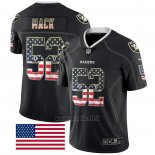 Maglia NFL Limited Las Vegas Raiders Mack Rush USA Flag Nero