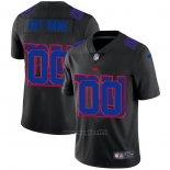 Maglia NFL Limited New York Giants Personalizzate Logo Dual Overlap Nero
