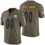Maglia NFL Limited Pittsburgh Steelers Personalizzate 2017 Salute To Service Verde