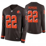 Maglia NFL Therma Manica Lunga Cleveland Browns Jabrill Peppers Marronee
