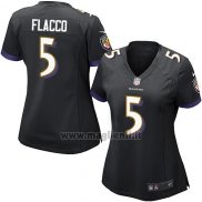 Maglia NFL Game Donna Baltimore Ravens Flacco Nero