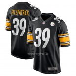 Maglia NFL Game Pittsburgh Steelers 39 Minkah Fitzpatrick Nero Bianco