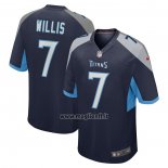 Maglia NFL Game Tennessee Titans Malik Willis 2022 NFL Draft Pick Blu