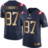 Maglia NFL Gold Legend New England Patriots Gronkowski Profundo Blu
