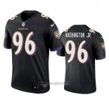 Maglia NFL Legend Baltimore Ravens Broderick Washington Jr. Nero