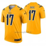 Maglia NFL Legend Los Angeles Chargers 17 Philip Rivers Inverted Or