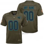 Maglia NFL Limited Bambino Carolina Panthers Personalizzate Salute To Service Verde
