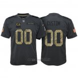 Maglia NFL Limited Bambino Green Bay Packers Personalizzate 2016 Salute To Service Nero