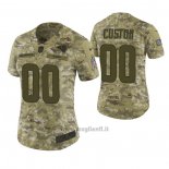 Maglia NFL Limited Donna Los Angeles Rams Personalizzate 2018 Salute To Service Verde