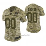 Maglia NFL Limited Donna New York Giants Personalizzate 2018 Salute To Service Verde