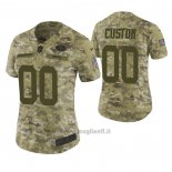 Maglia NFL Limited Donna San Francisco 49ers Personalizzate 2018 Salute To Service Verde