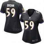 Maglia NFL Game Donna Baltimore Ravens Brown Nero
