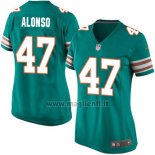 Maglia NFL Game Donna Miami Dolphins Alonso Verde Oscuro
