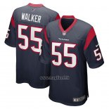 Maglia NFL Game Houston Texans Demarcus Walker 55 Blu