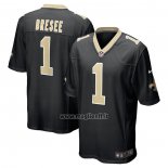 Maglia NFL Game New Orleans Saints Bryan Bresee 2023 NFL Draft First Round Pick Nero