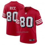 Maglia NFL Game San Francisco 49ers Jerry Rice Retired Alternato Rosso