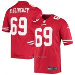 Maglia NFL Game San Francisco 49ers Mike Mcglinchey 69 Rosso