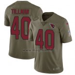 Maglia NFL Limited Arizona Cardinals 40 Pat Tillman Rosso Stitched 2017 Salute To Service