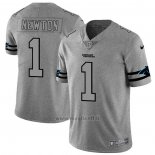 Maglia NFL Limited Carolina Panthers Newton Team Logo Gridiron Grigio