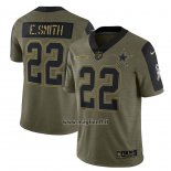 Maglia NFL Limited Dallas Cowboys Emmitt Smith 2021 Salute To Service Retired Verde