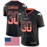 Maglia NFL Limited Denver Broncos Lindsay Rush USA Flag Nero