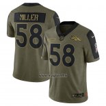 Maglia NFL Limited Denver Broncos Von Miller 2021 Salute To Service Verde