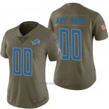 Maglia NFL Limited Donna Detroit Lions Personalizzate 2017 Salute To Service Verde