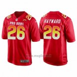 Maglia NFL Pro Bowl Los Angeles Chargers 26 Casey Hayward AFC 2018 Rosso