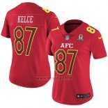 Maglia NFL Donna Pro Bowl AFC Kelce 2017 Rosso