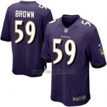 Maglia NFL Game Bambino Baltimore Ravens Brown Viola