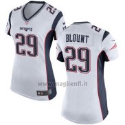 Maglia NFL Game Donna New England Patriots Blount Bianco