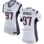 Maglia NFL Game Donna New England Patriots Branch Bianco