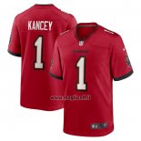 Maglia NFL Game Tampa Bay Buccaneers Calijah Kancey 2023 NFL Draft First Round Pick Rosso