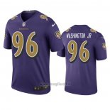 Maglia NFL Legend Baltimore Ravens Broderick Washington Jr. Viola Color Rush