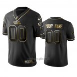Maglia NFL Limited Carolina Panthers Personalizzate Golden Edition Nero