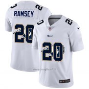 Maglia NFL Limited Los Angeles Rams Ramsey Logo Dual Overlap Bianco